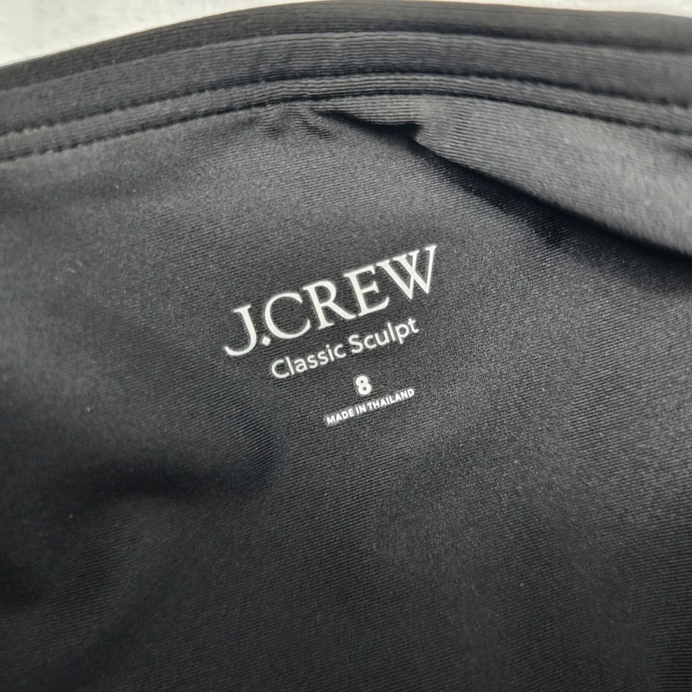 J.Crew Swimsuit Womens Size 8 One Piece Black Classic Sculpt Gemma Bandeau NWT